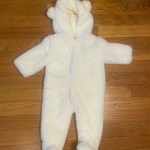 Janie and Jack Faux Fur Hooded Winter Suit - 0-3M
